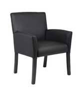 B639-BK Boss Box Arm Guest Chair (Black/Black)